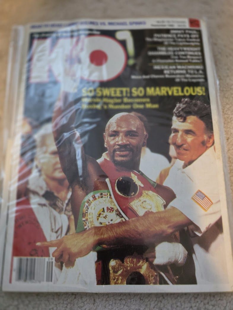 KO Boxing Magazine September 1985 Marvin Hagler