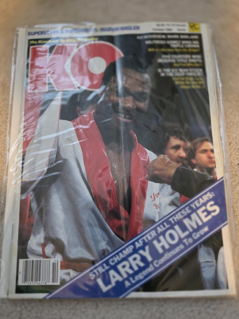 KO Boxing Magazine October 1985 Larry Holmes Cover
