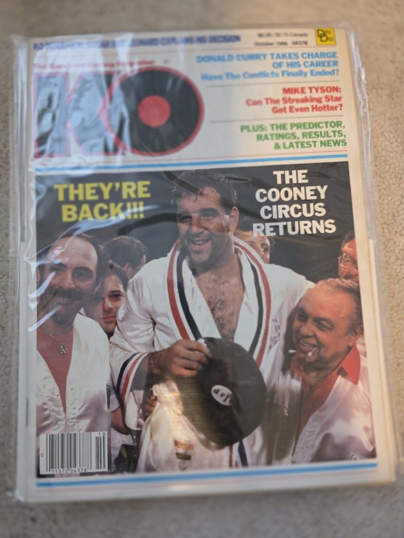 KO Boxing Magazine October 1986 Gerry &quot;Circus&quot; Cooney