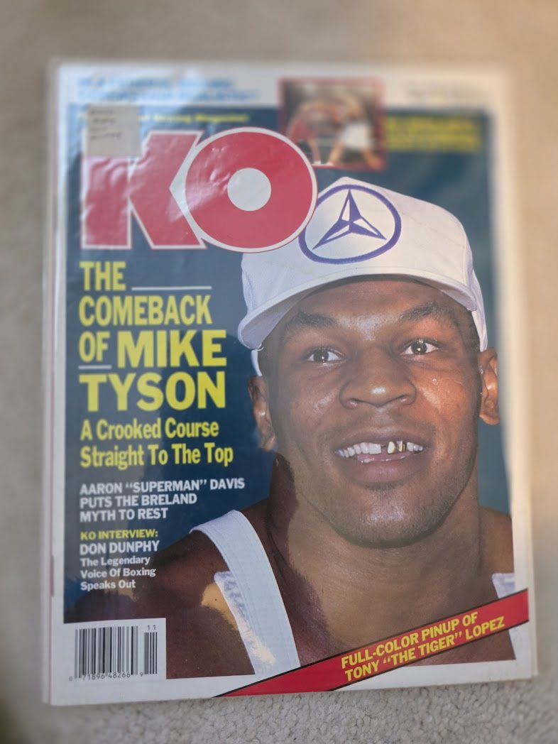 1990 November KO Knockout Boxing Magazine Mike Tyson
