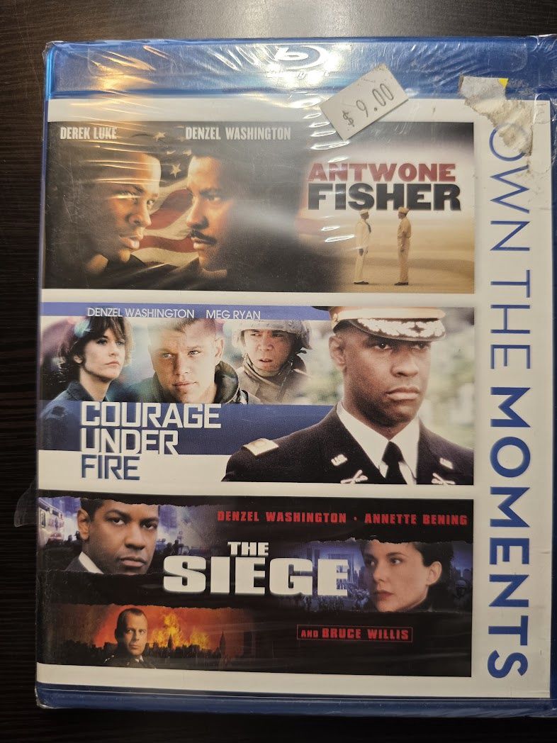 Antwone Fisher/Courage Under Fire/The Siege Blu-ray Own The Moments 3 Disc Set SEALED
