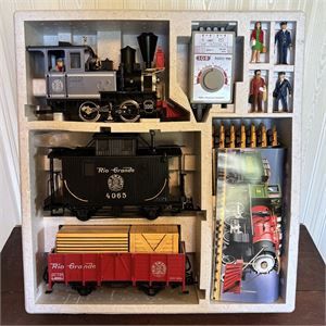 LGB Lehmann The Big Train set 20087 Rio Grande G gauge railroad locomotive etc.
