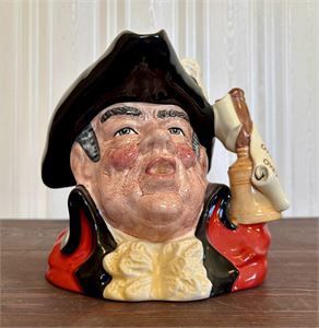Royal Doulton Town Crier Large Character Jug D6895 6.5&quot; England