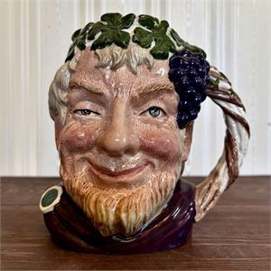 Royal Doulton Bacchus Large Character Jug D6498 7&quot; England 1958