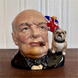 Royal Doulton Character Jug of the Year Winston Churchill D6907 RARE England