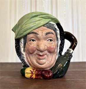 Royal Doulton Sairey Gamp Large Character Jug D5529 6&quot; England