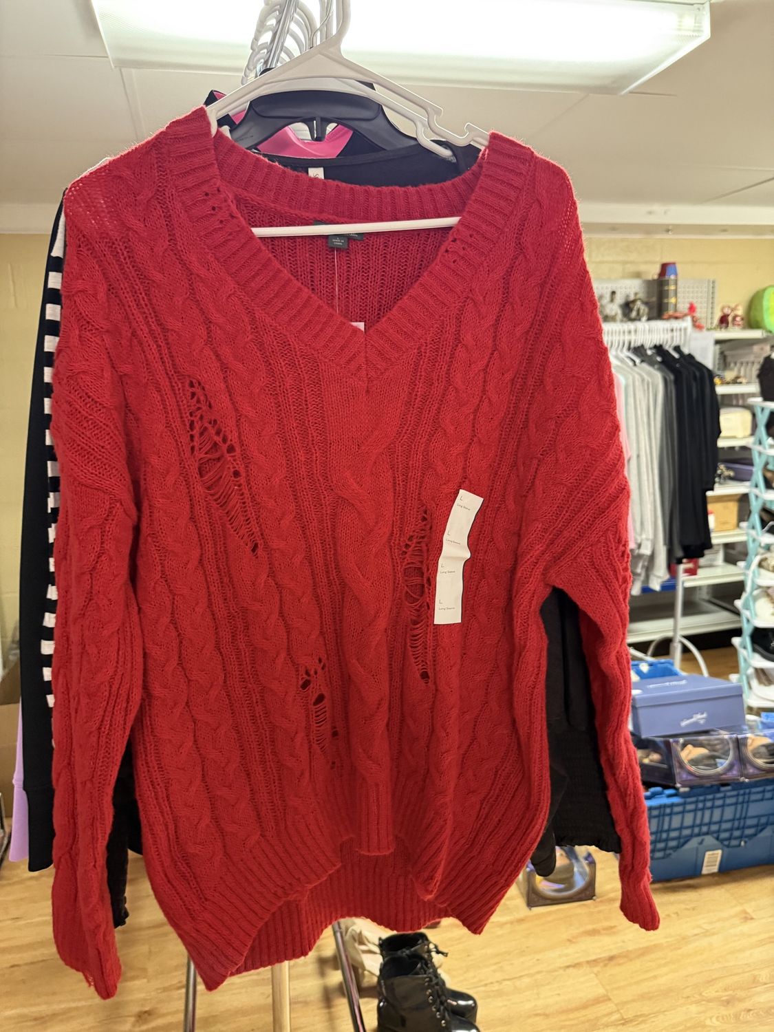 Wild Fable Red Knit Sweater NWT-Choose Size