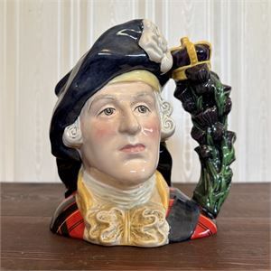 Royal Doulton Bonnie Prince Charles Large Character Jug D6858 6.5" England
