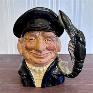 Royal Doulton Lobster Man Large Character Jug 7.5" D6617 1967