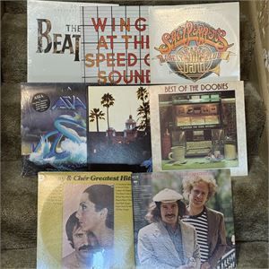 Beatles, Eagles, S&amp;G &amp; More Vinyl Records Lot of 8