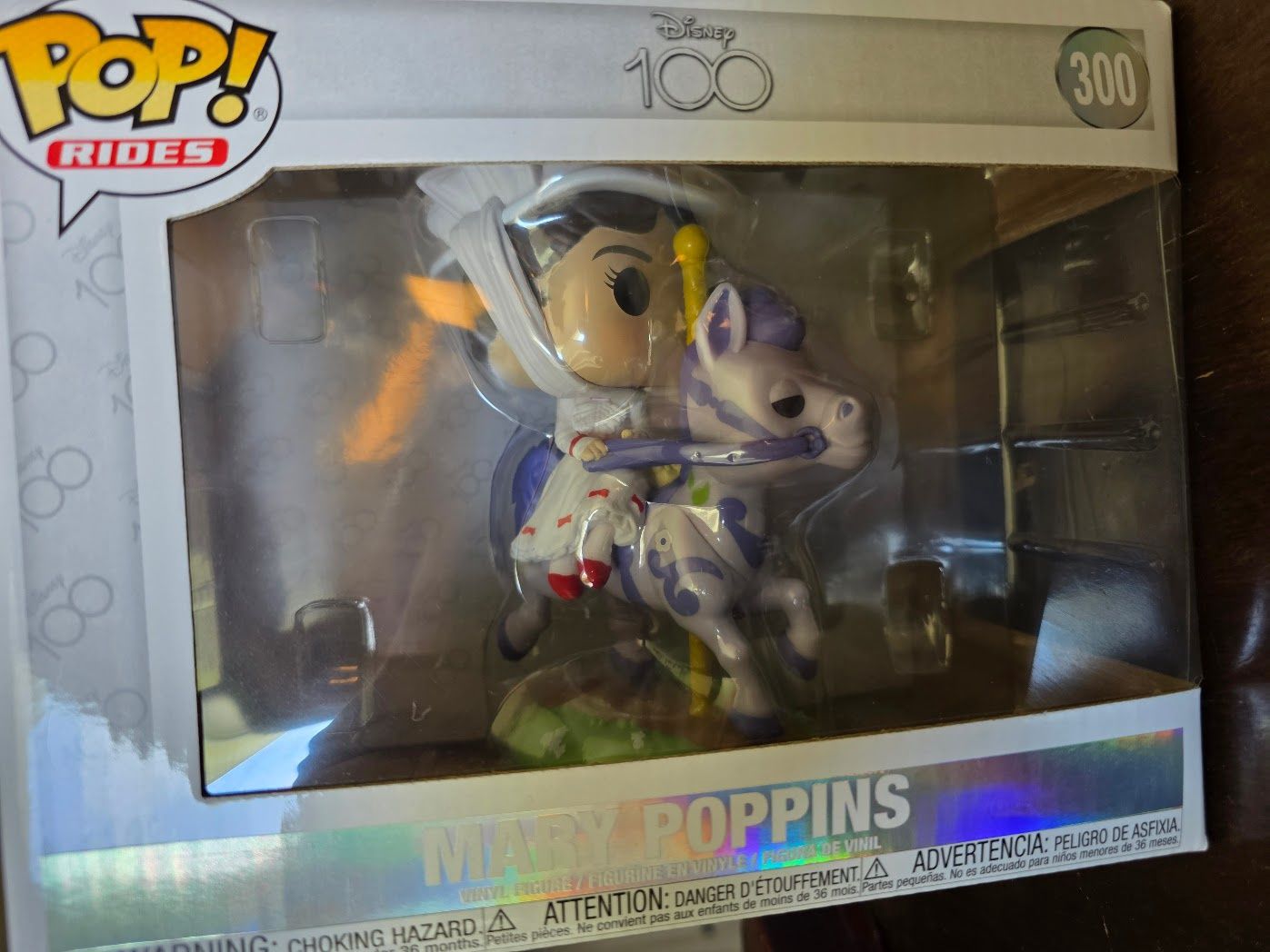 Funko Pop! Vinyl Figure Mary Poppins #300 Disney 100 Rides Animation - NEW