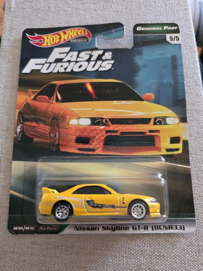 Hot Wheels Fast&amp;Furious Nissan Skyline GT-R [BCNR33] Original Fast #5/5 Premium