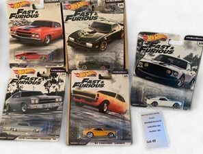 2019 Hot Wheels Premium Fast &amp; Furious 1/4 Mile Muscle Set - Full Set of 5