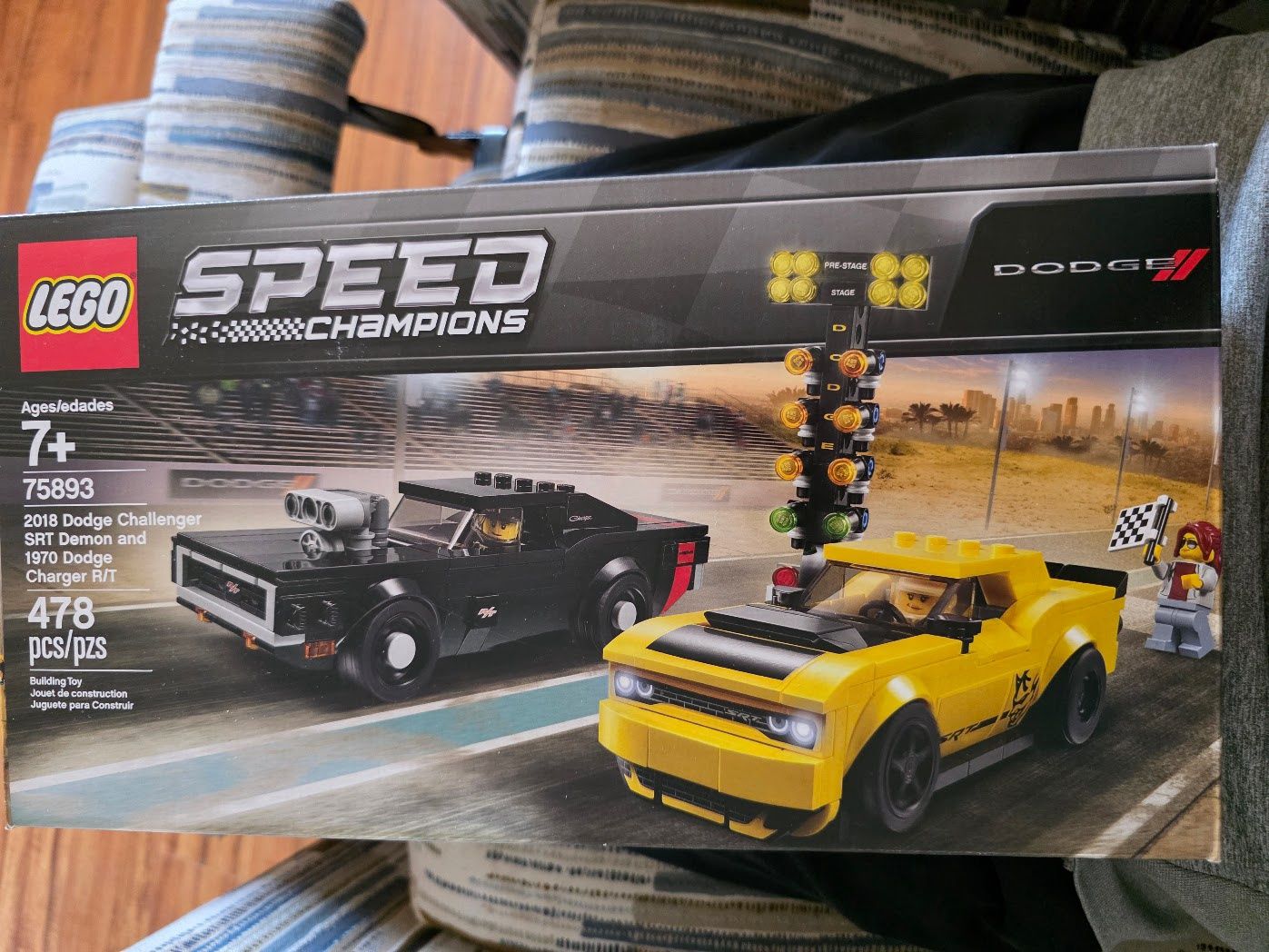 LEGO 75893 Speed Champions 2018 Dodge Challenger SRT Demon / 1970 Charger RT NEW