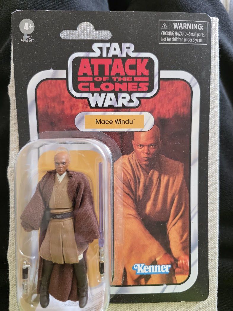 Hasbro 2022 MACE WINDU Star Wars Vintage Collection #35 Attack of the Clones New
