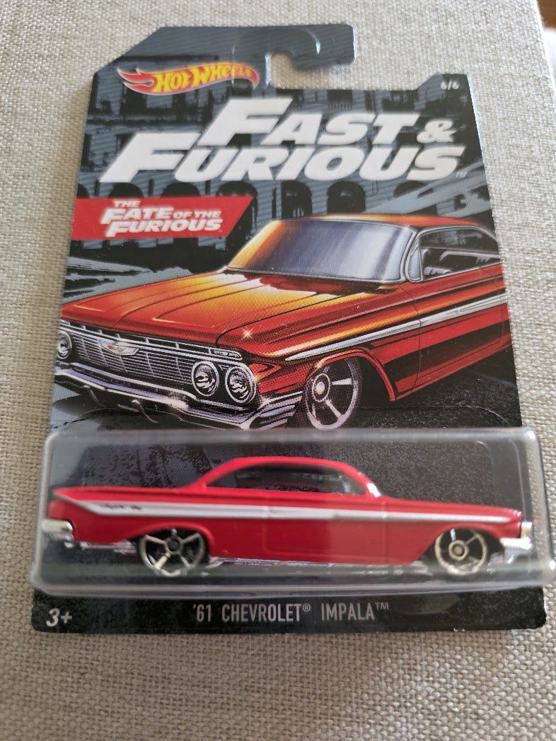 Hot Wheels Fast And Furious Red ‘61 Chevrolet Impala Fate of the Furious