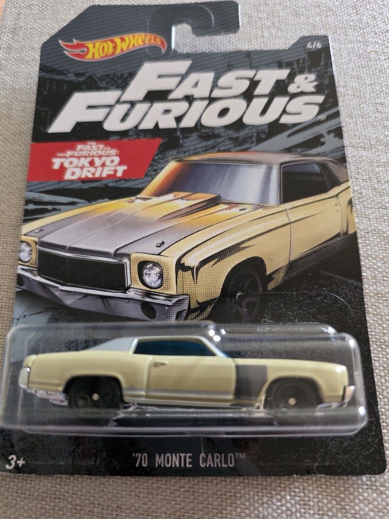 Hot Wheels 1970 Chevrolet Monte Carlo Fast &amp; Furious 1:64 Diecast Car