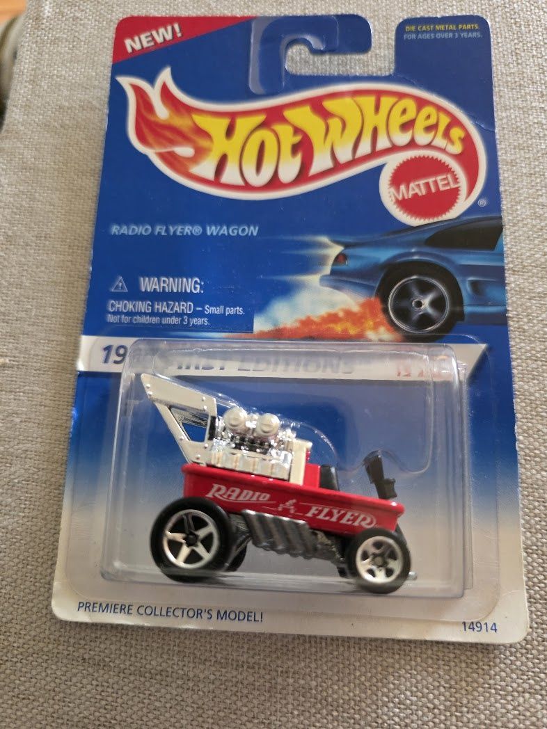 Hot Wheels Radio Flyer Wagon 1996 First Editions Red 1:64 Diecast Car