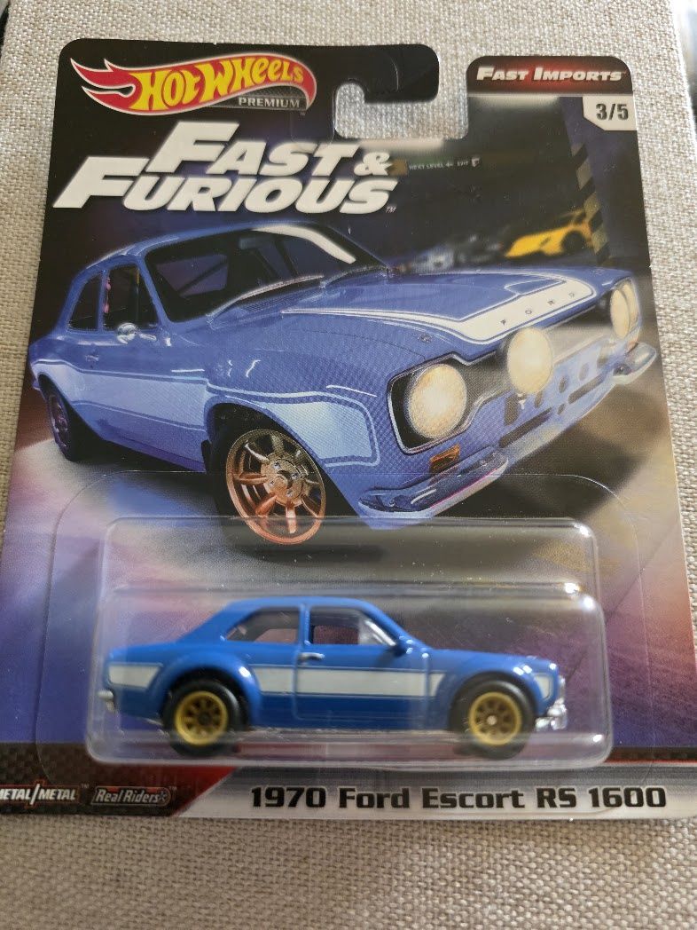 Hot Wheels Premium - Fast &amp; Furious Fast Imports- 1970 Ford Escort RS 1600 blue