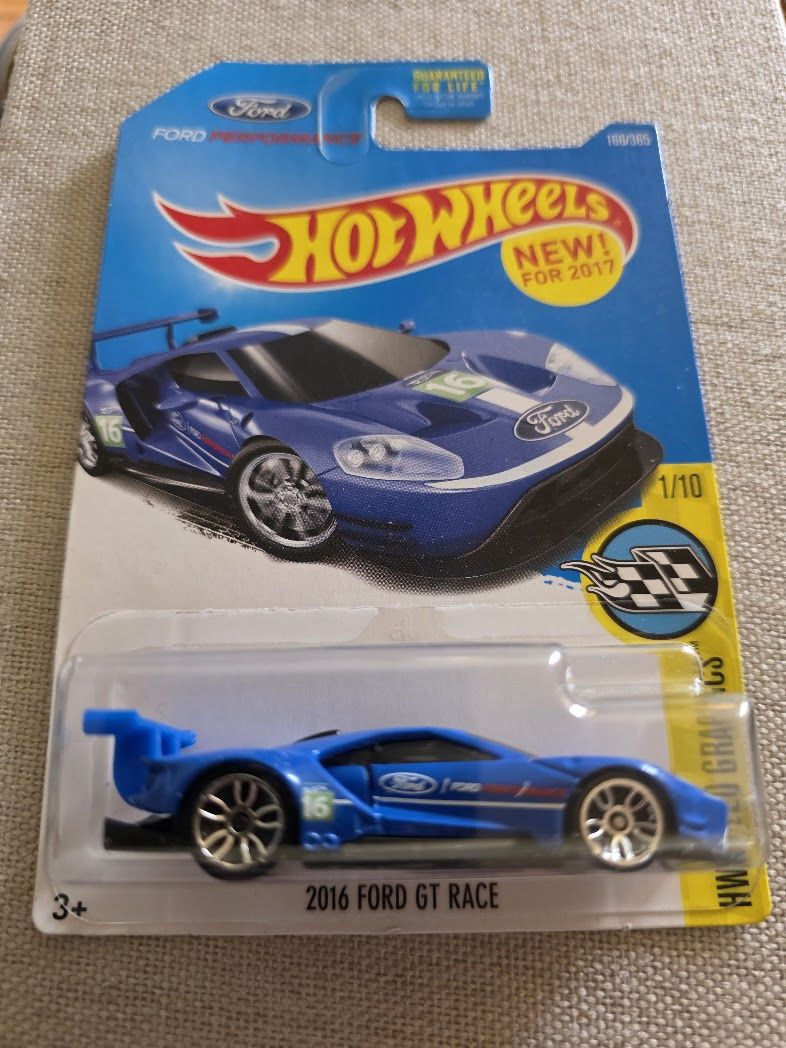 2016 HOT WHEELS 17 FORD GT BLUE 3/10 HW EXOTICS #73/250