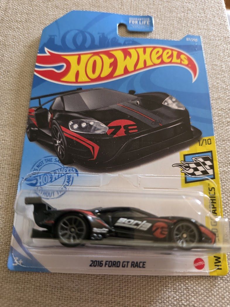 Hot Wheels 2016 Ford GT Race Car. Rare,VHTF! '21 HW Speed Graphics Series #1/10.