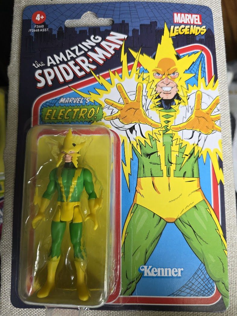 Marvel Legends Kenner The Amazing Fantasy Spider-Man Electro