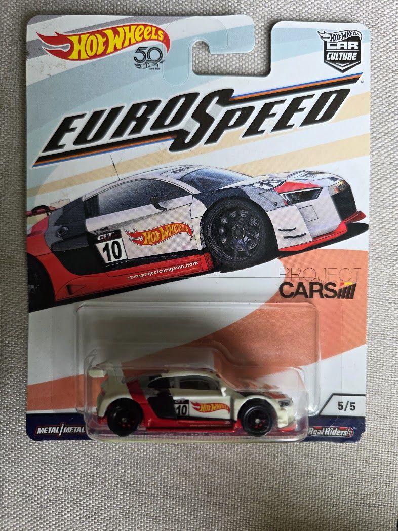 Hot Wheels Car Culture Audi R8 LMS 5/5 Euro Speed 50th Anniversary - Real Riders