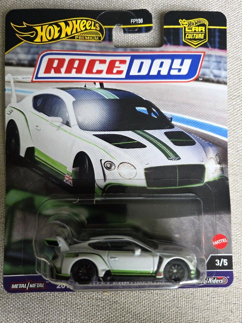 Hot Wheels Premium Car Culture 2024 Race Day Bentley Continental GT3 1:64