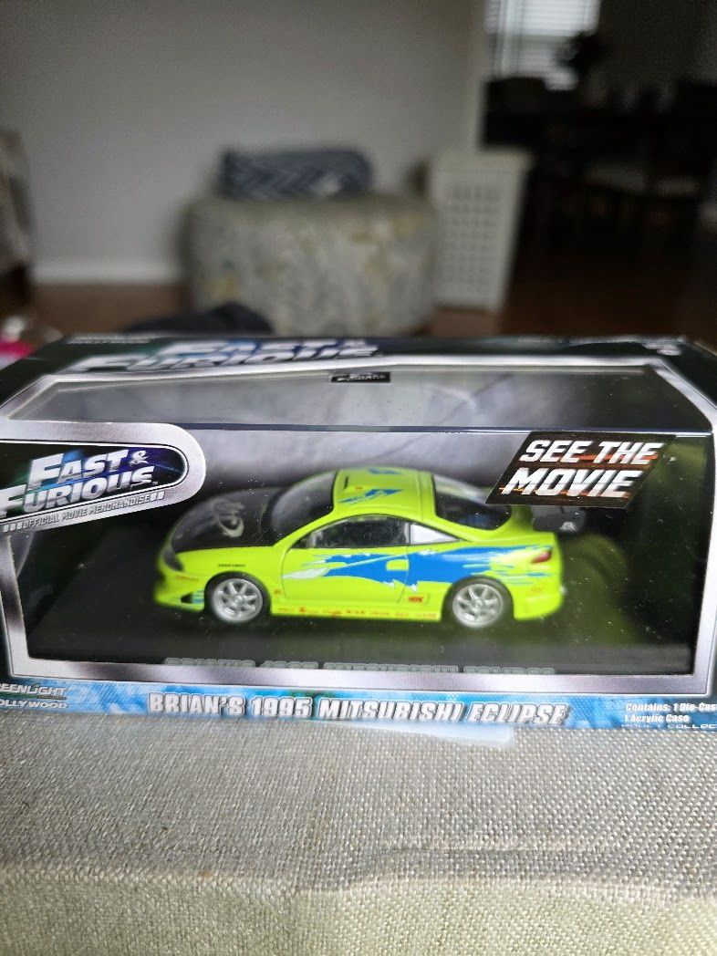Green Light Fast &amp; Furious Brian’s 1995 Mitsubishi Eclipse Limited Edition 1:43