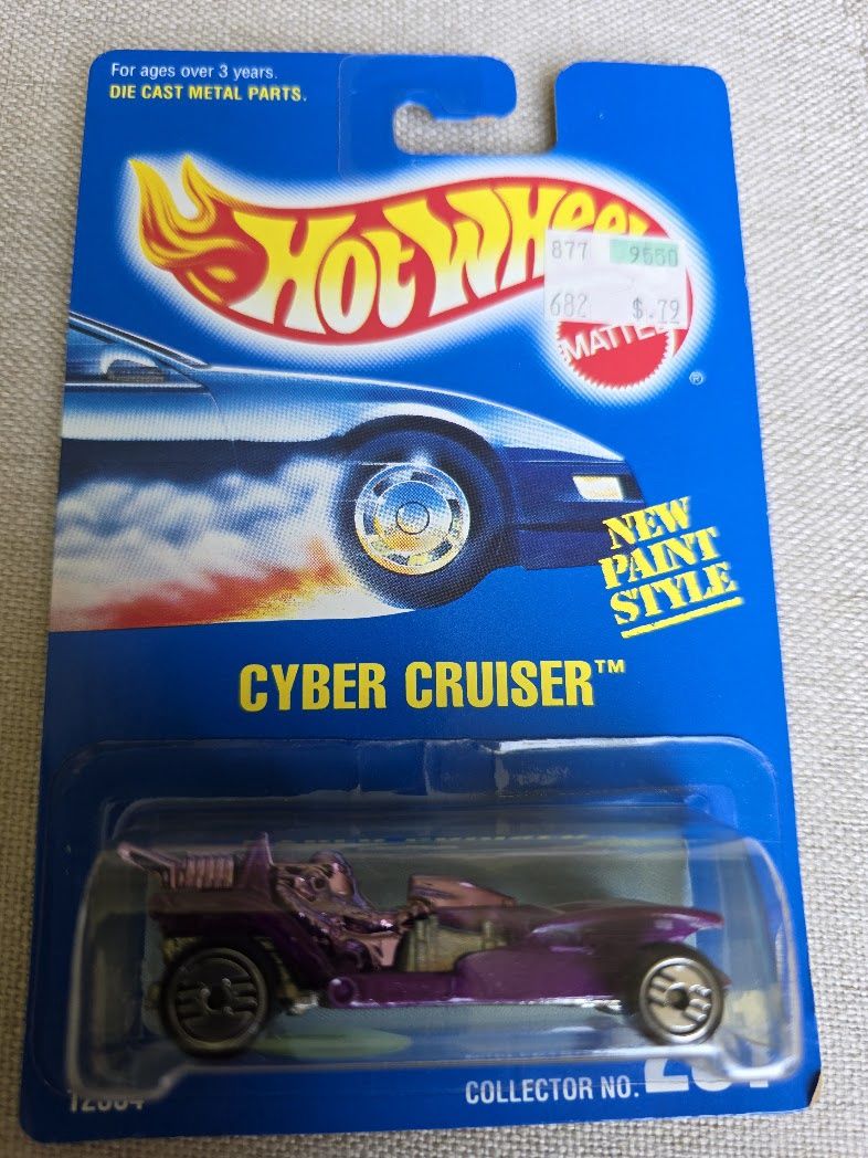 Hot Wheels 1992 Cyber Cruiser #261 Metallic Purple