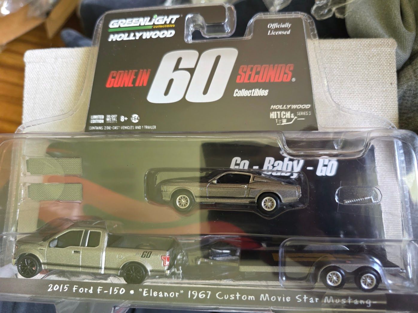 Greenlight Greenmachine Hollywood Hitch &amp; Tow Gone in 60 Seconds F-150/Mustang