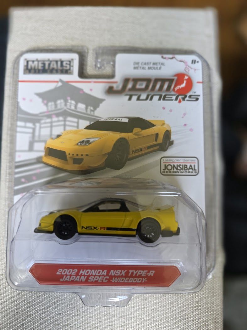 JADA 1/64 JDM TUNERS 2002 HONDA NSX TYPE-R JAPAN SPEC WIDEBODY - YELLOW