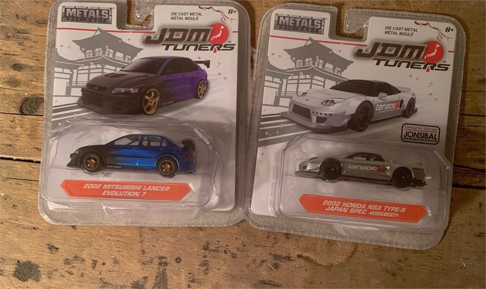 Jada Toys JDM Tuners Series Diecast Cars 2002 honda zsx 2002 mitubishi lancer