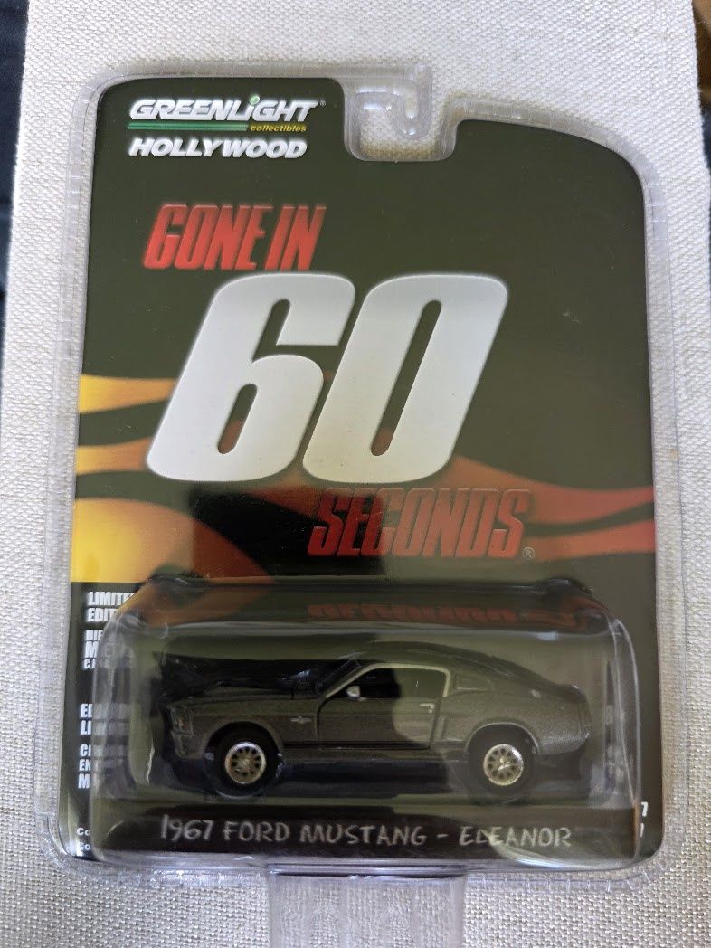 Greenlight 1:64 Hollywood Gone IN 60 Seconds 1967 Ford Mustang - Eleanor