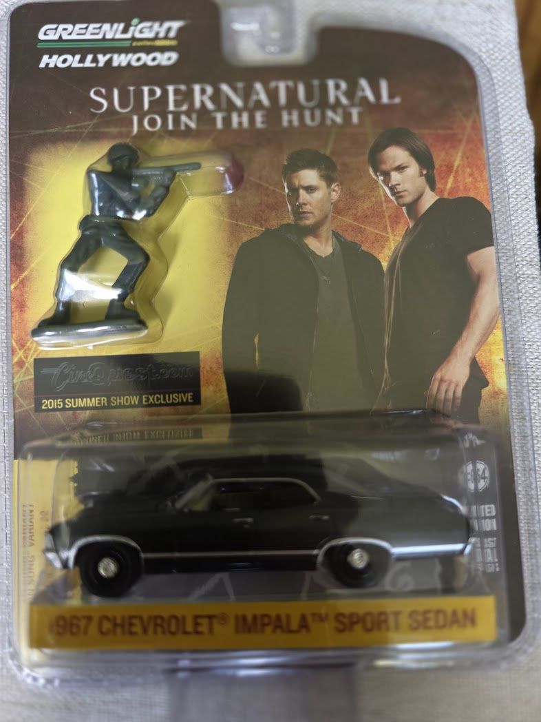 Greenlight Supernatural 1967 Chevrolet Impala Sport Sedan Black Summer Show Excl