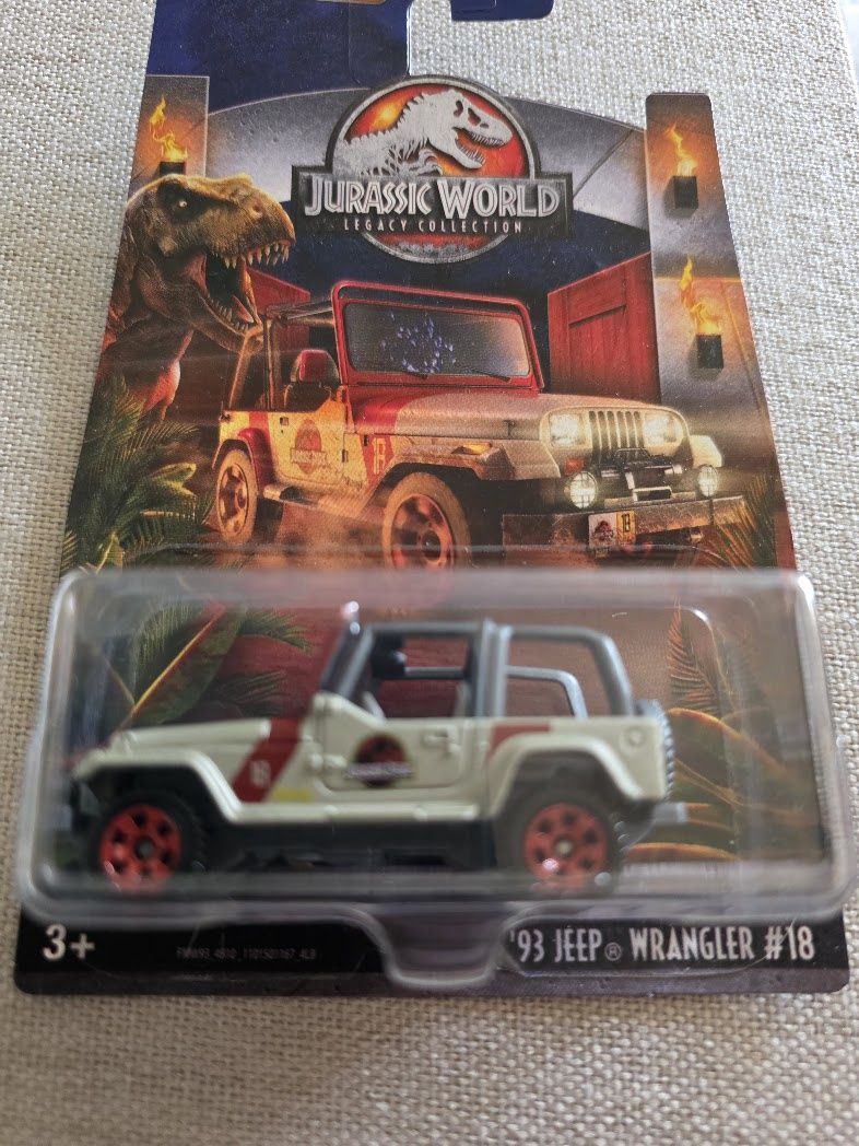 2018 MATCHBOX '93 JEEP WRANGLER #18 "JURASSIC PARK" WORLD LEGACY COLLECTION #2/6