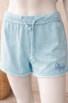 Women's/Juniors  Brand New "Stay Salty" Short Aqua or Peach