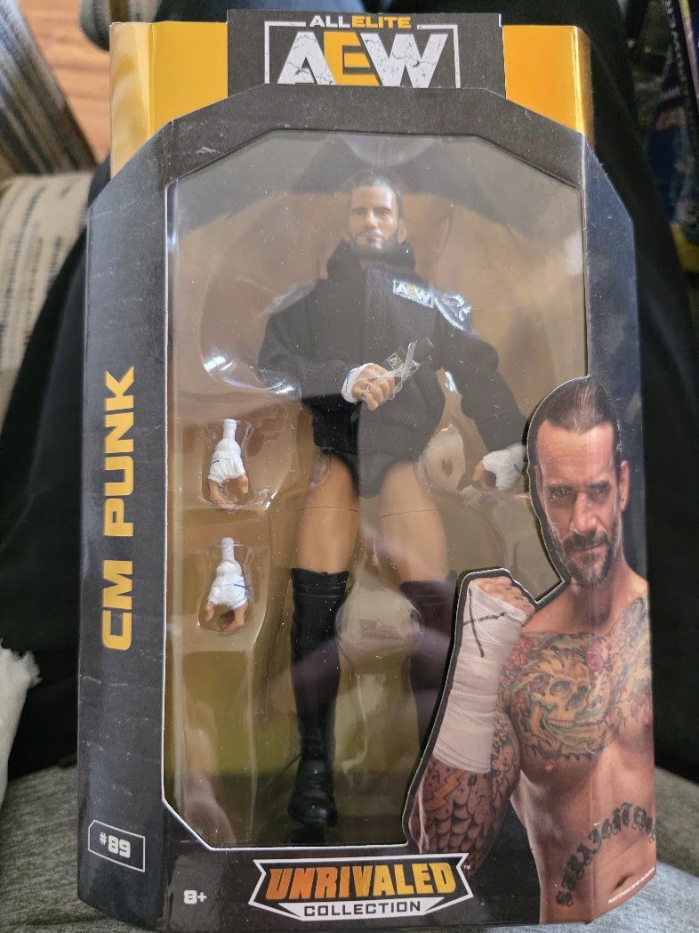 CM PUNK AEW SERIES 89 WWE NEW FIGURE WRESTLING