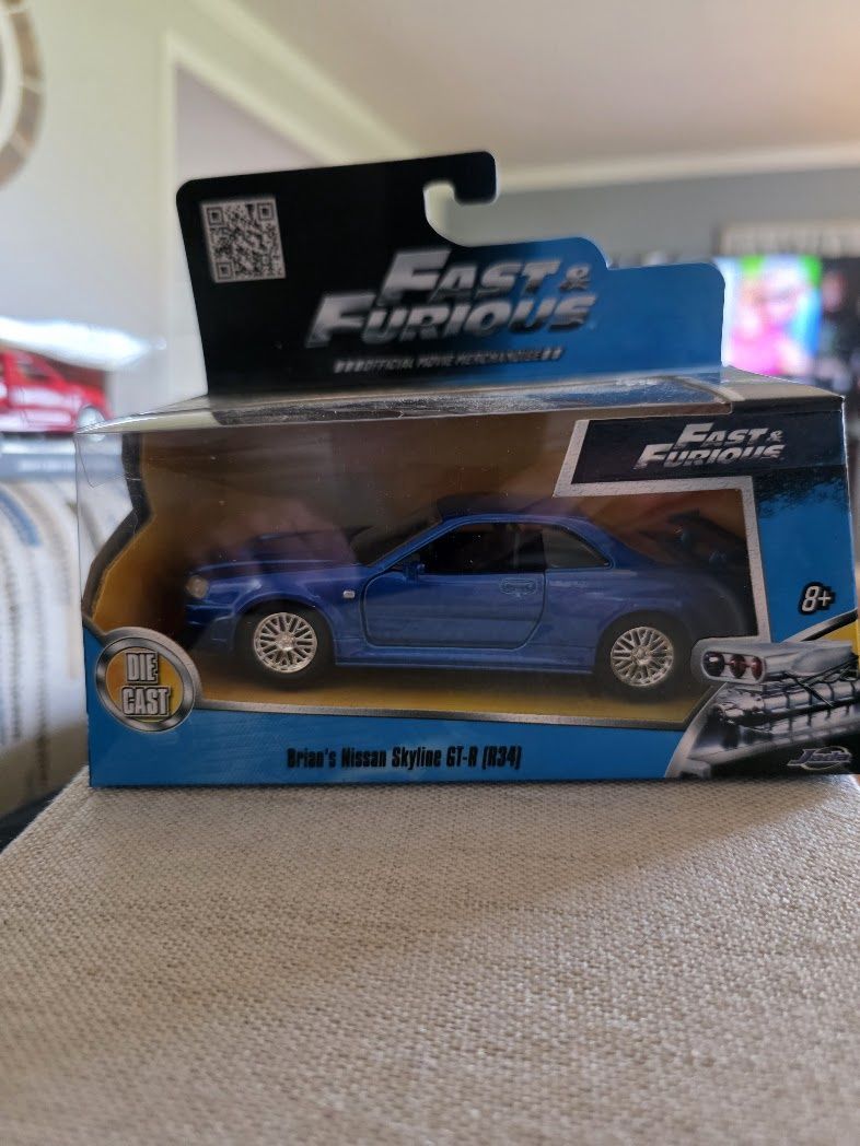 BRIAN'S NISSAN SKYLINE GT-R (R34) SILVER FAST &amp; FURIOUS 