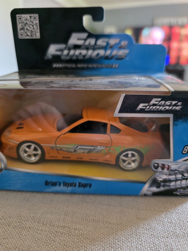 Brian's Toyota Supra Orange "Fast &amp; Furious" 1/32 Die- Cast Car by Jada Toys