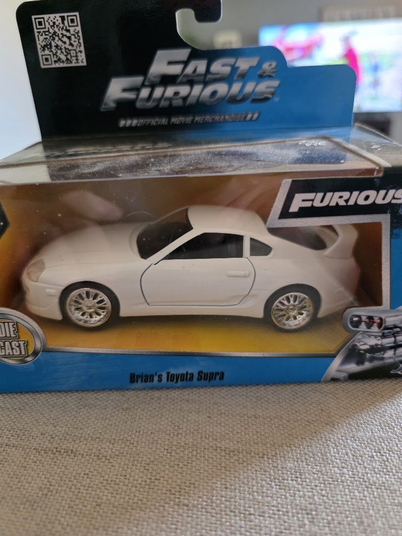 Fast And Furious 1/32 Scale Diecast Car Brian's Toyota Supra Jada White