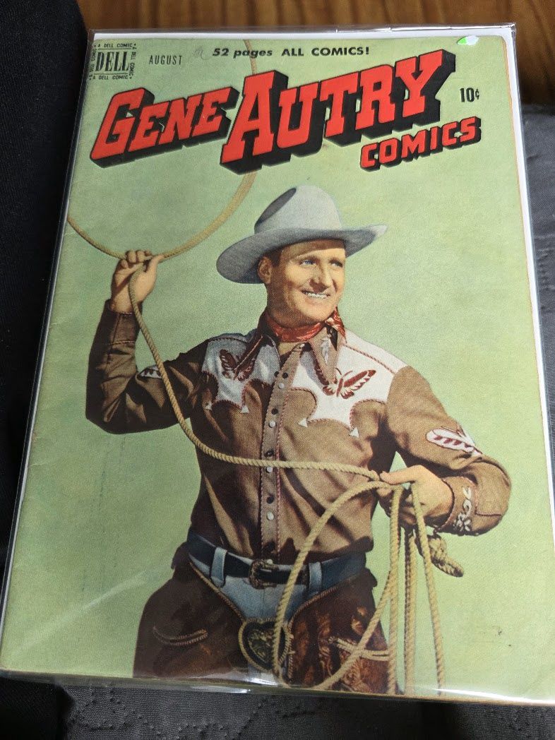 Gene Autry Comics #42 Dell 1950 VG+ 4.5 Golden Age TV Cowboy Western Photo Cover