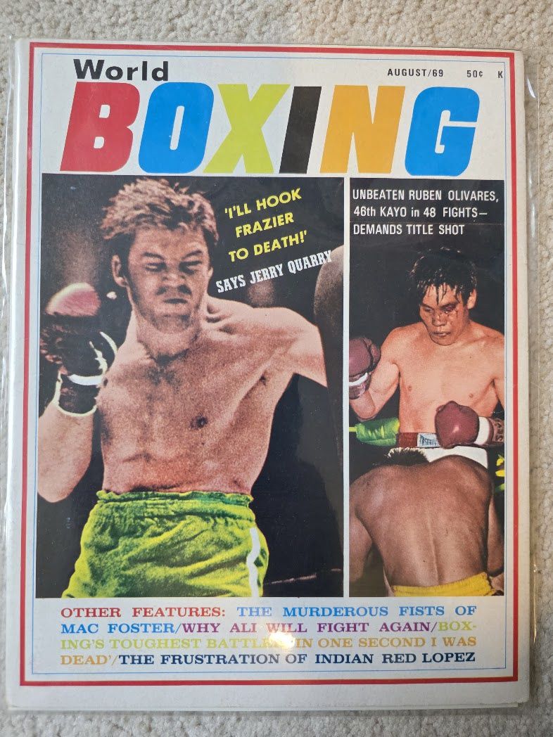 World Boxing August 1969 vintage RUBEN OLIVARES