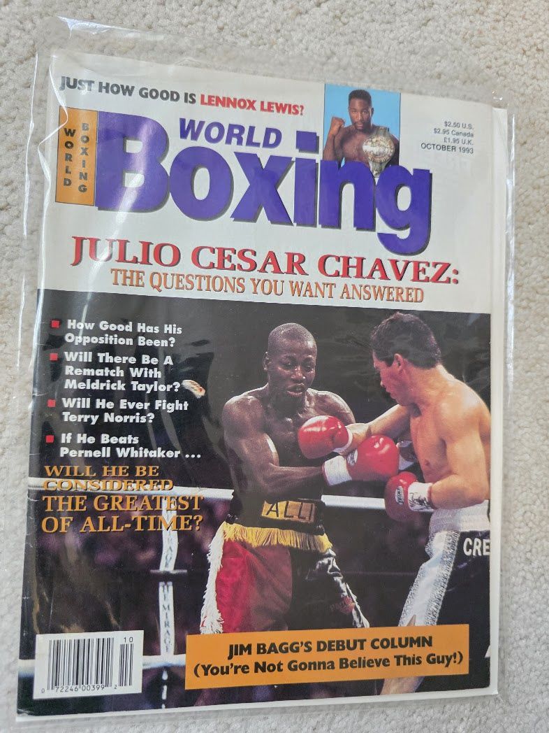 WORLD BOXING MAGAZINE OCTOBER 1993 JULIO CESAR CHAVEZ