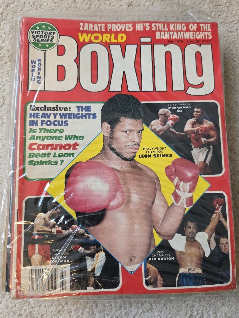 1978 July World Boxing Magazine Leon Spinks Zarate Danny Lopez Mike Rossman