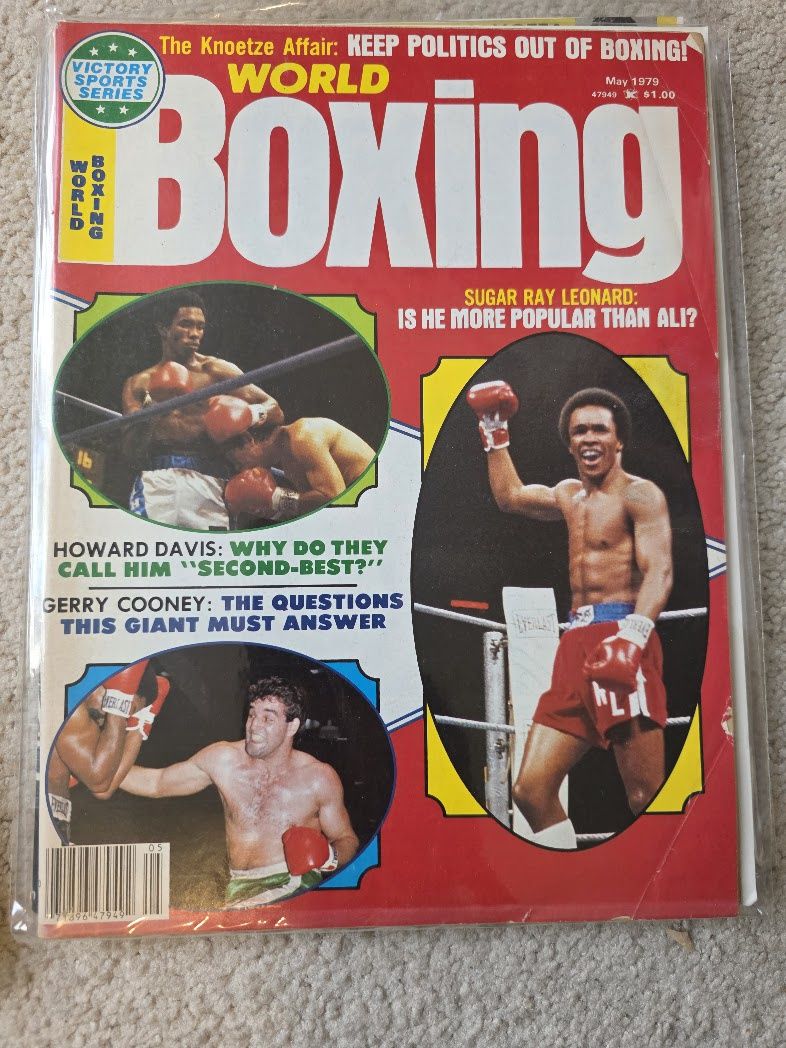 WORLD BOXING MAY 1979 SUGAR RAY