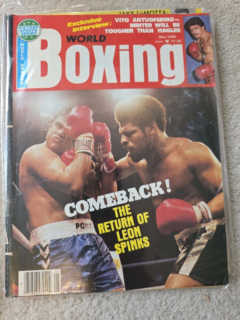 World Boxing Magazine May 1980 Leon Spinks' Comeback Cover Newsstand