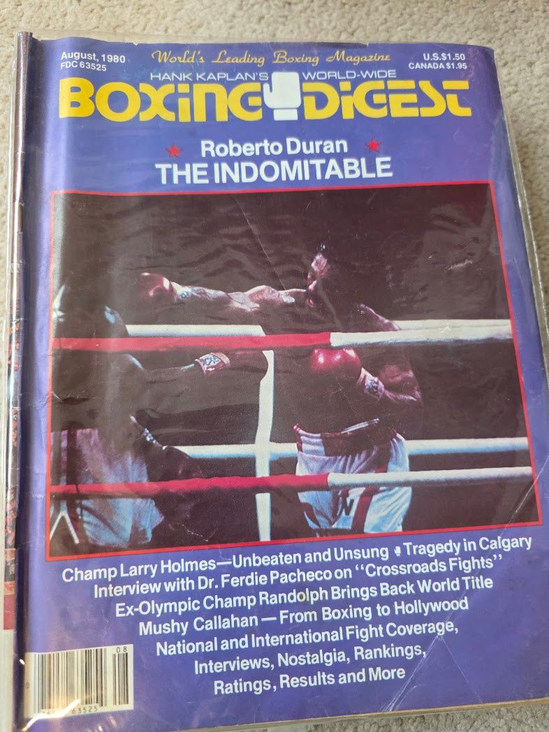 BOXING DIGEST AUGUST 1980 ROBERTO DURAN