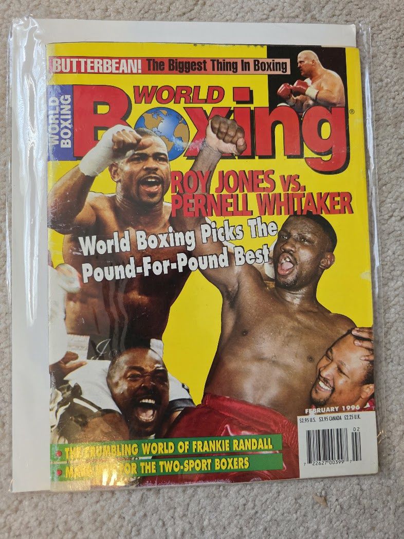 WORLD BOXING FEBRUARY 1996 JONES WHITAKER