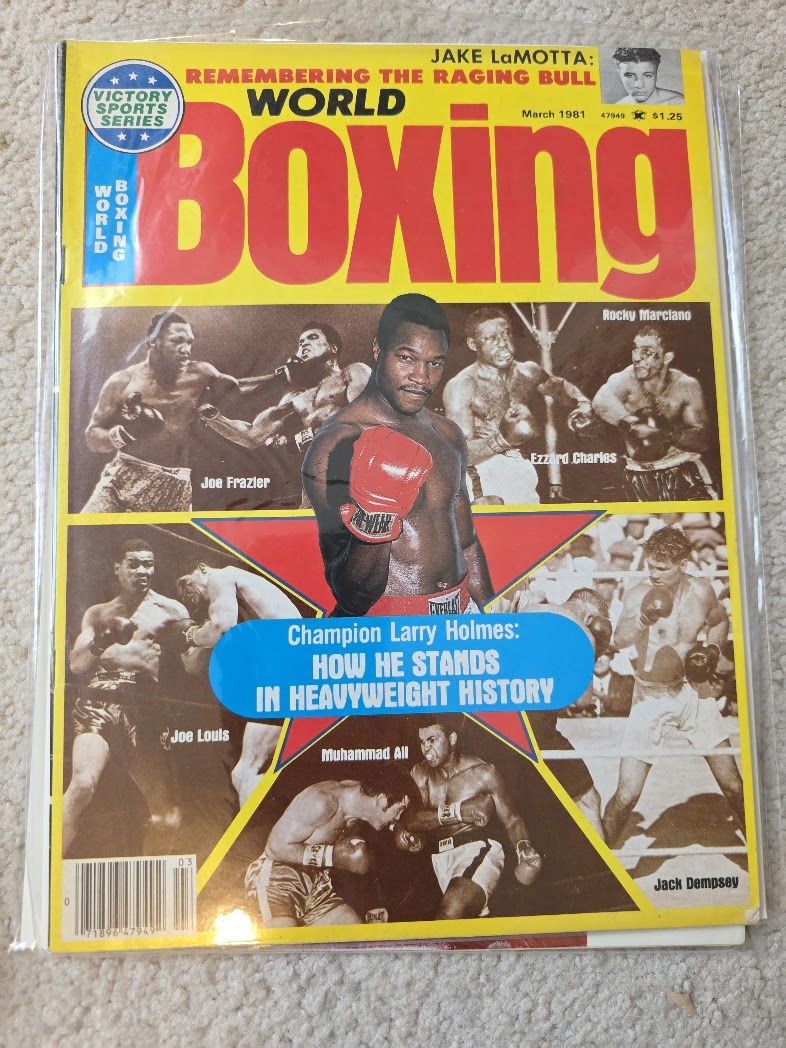 WORLD BOXING MARCH 1981 LARRY HOLMES